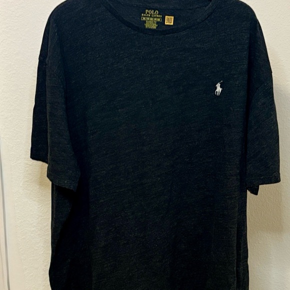Polo Ralph Lauren Charcoal, Gray Crewneck T-Shirt Classic Pony Logo Men’s XXL - Picture 1 of 7